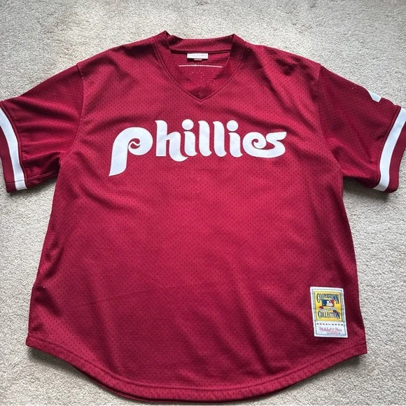 lenny dykstra Mitchell & Ness phillies jersey 2XL - Picture 1 of 6